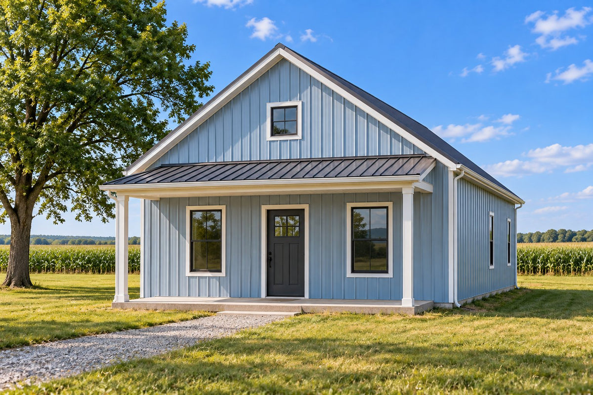 The Bluebell — 30x40 Barndominium Plan, 3 Bed, 2 Bath, 1,200 Sq Ft