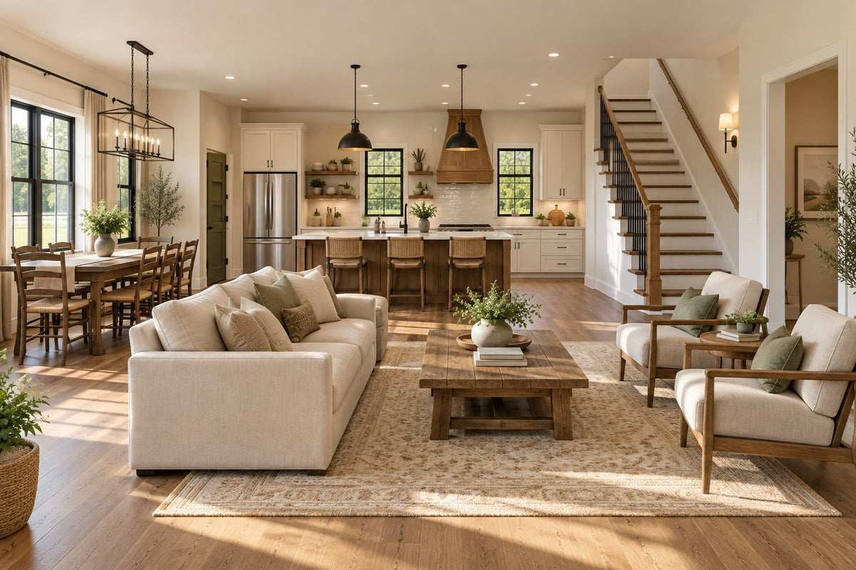 The Gambrel — 30x44 Two-Story Gambrel Barndominium Plan, 4 Bed, 3.5 Bath, 2,420 Sq Ft
