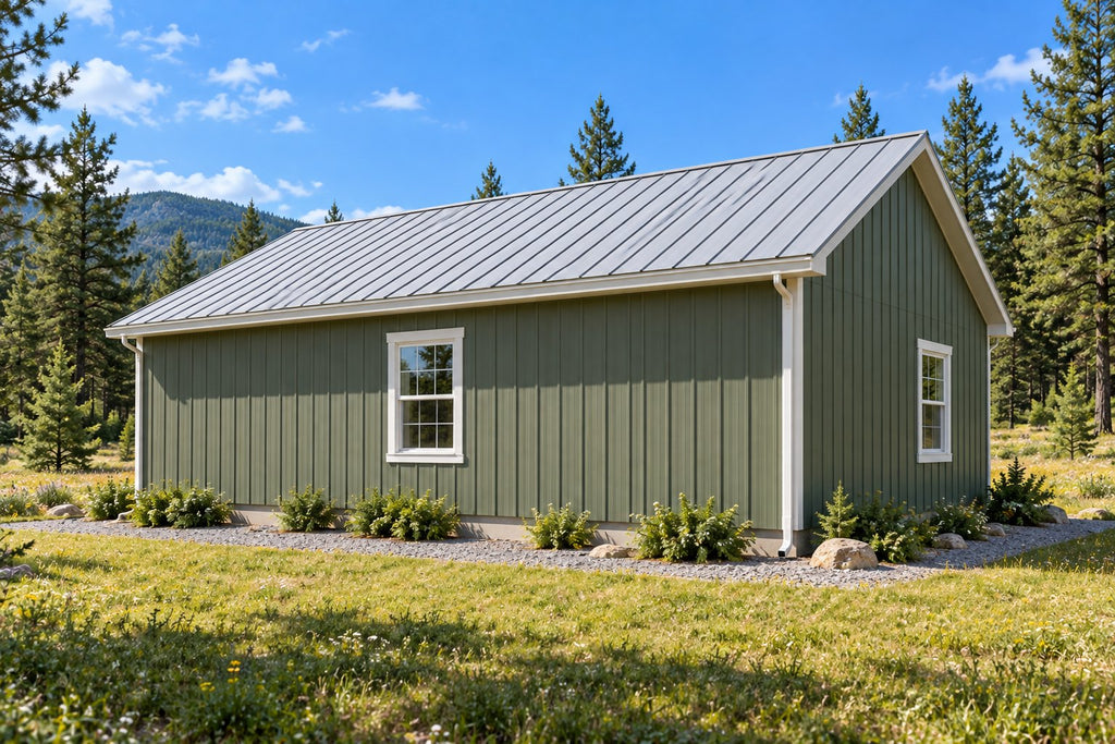 The Sage — 20x36 Barndominium Plan, 2 Bed, 1 Bath, 720 Sq Ft