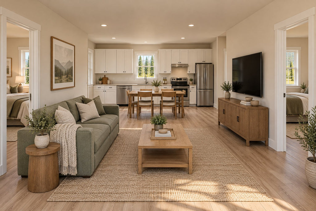 The Sage — 20x36 Barndominium Plan, 2 Bed, 1 Bath, 720 Sq Ft