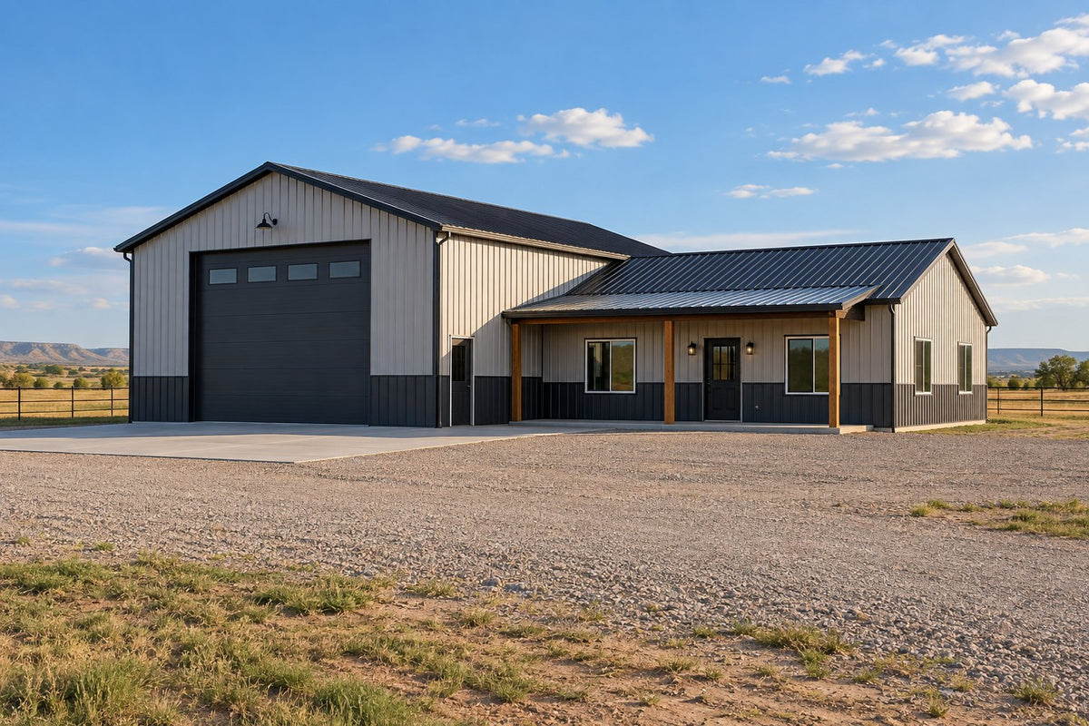 The Shop House — 40x60 Barndominium Plan with Shop, 3 Bed, 2 Bath, 1,440 Sq Ft + 960 Sq Ft Shop